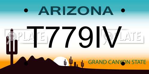 T779IV Arizona License Plate