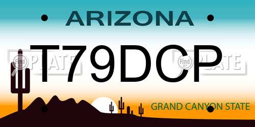 T79DCP Arizona License Plate