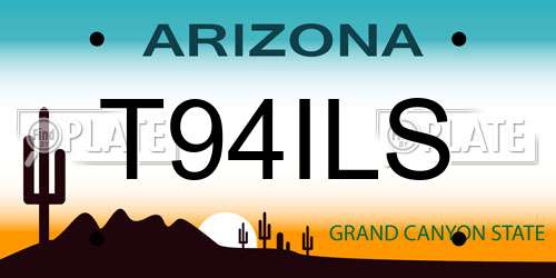 T94ILS Arizona License Plate