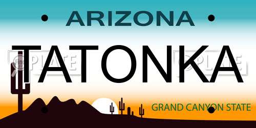 TATONKA Arizona License Plate