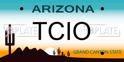 TCIO Arizona License Plate