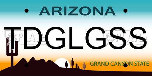 TDGLGSS Arizona License Plate