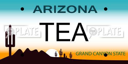TEA Arizona License Plate