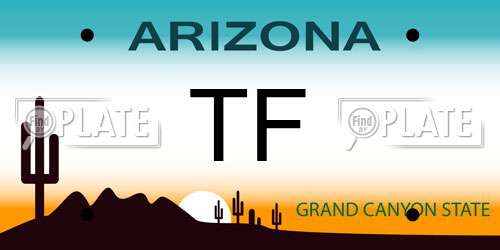 TF Arizona License Plate