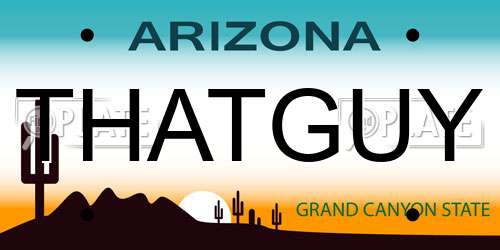 THATGUY Arizona License Plate