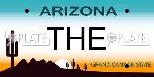 THE Arizona License Plate