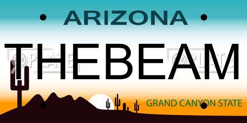 THEBEAM Arizona License Plate