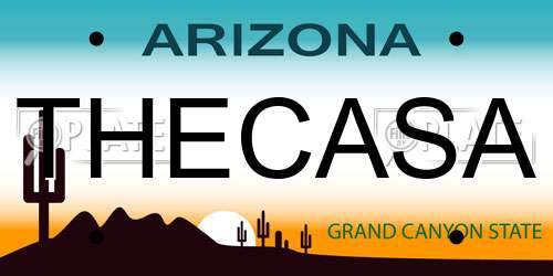 THECASA Arizona License Plate