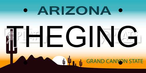 THEGING Arizona License Plate