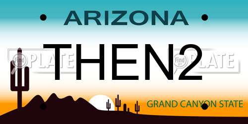 THEN2 Arizona License Plate
