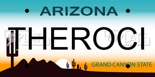 THEROCI Arizona License Plate