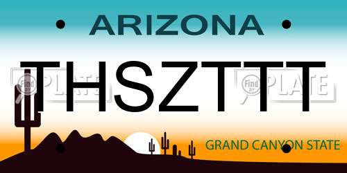 THSZTTT Arizona License Plate