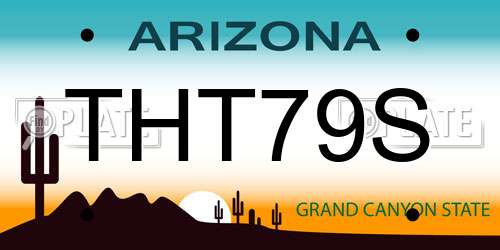 THT79S Arizona License Plate
