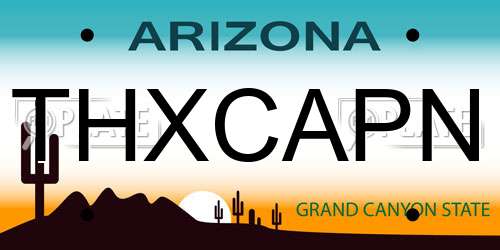THXCAPN Arizona License Plate