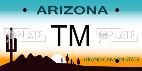 TM Arizona License Plate