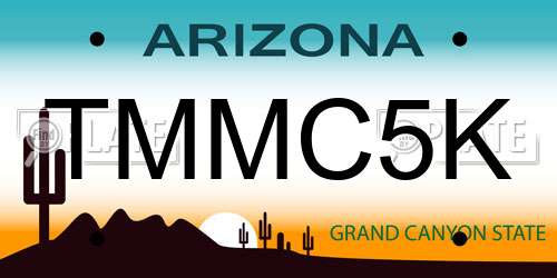 TMMC5K Arizona License Plate