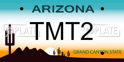 TMT2 Arizona License Plate