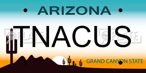 TNACUS Arizona License Plate