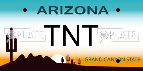 TNT Arizona License Plate