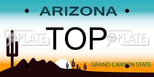 TOP Arizona License Plate