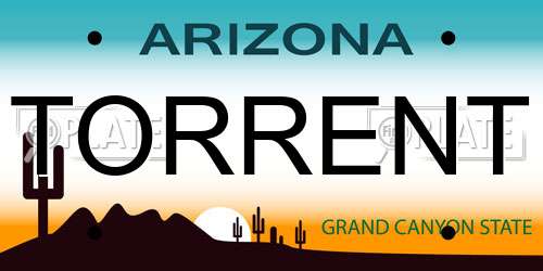 TORRENT Arizona License Plate