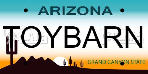 TOYBARN Arizona License Plate