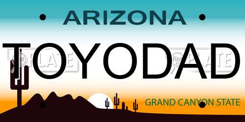 TOYODAD Arizona License Plate