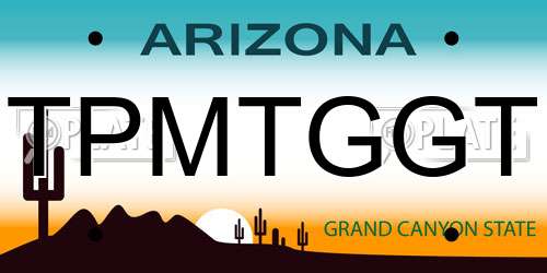 TPMTGGT Arizona License Plate