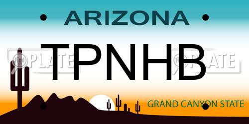 TPNHB Arizona License Plate