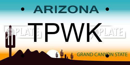 TPWK Arizona License Plate