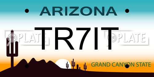 TR7IT Arizona License Plate