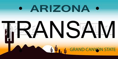 TRANSAM Arizona License Plate
