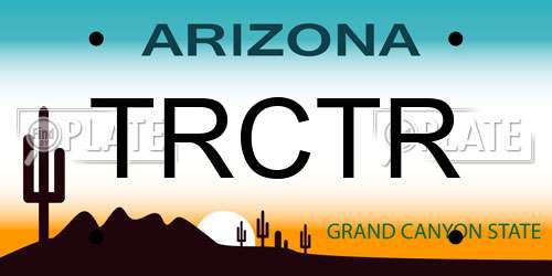 TRCTR Arizona License Plate