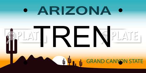 TREN Arizona License Plate