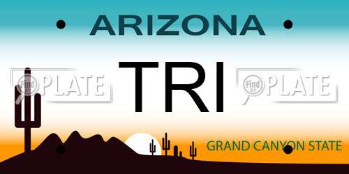 TRI Arizona License Plate