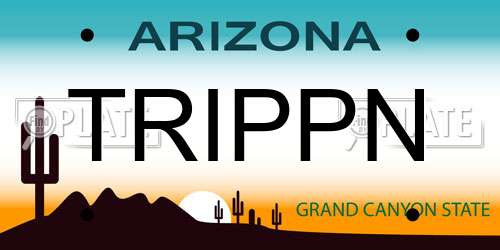 TRIPPN Arizona License Plate
