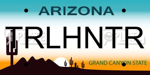TRLHNTR Arizona License Plate