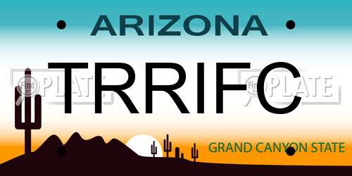 TRRIFC Arizona License Plate