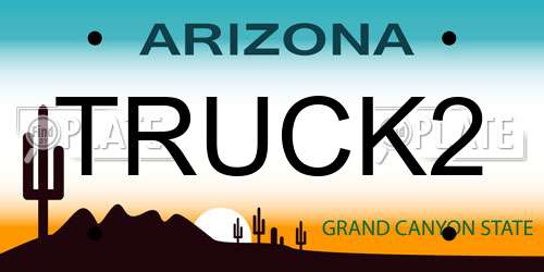 TRUCK2 Arizona License Plate