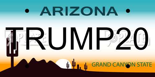 TRUMP20 Arizona License Plate