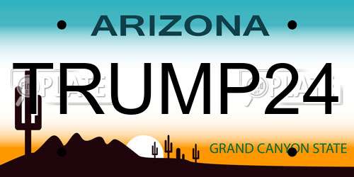 TRUMP24 Arizona License Plate