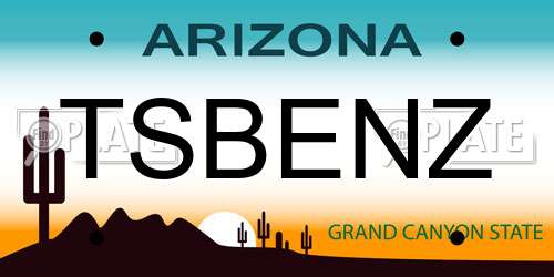 TSBENZ Arizona License Plate