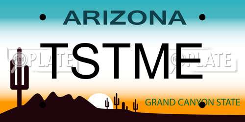 TSTME Arizona License Plate