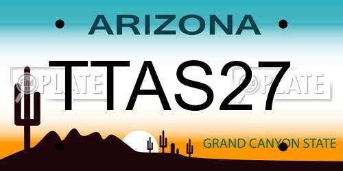TTAS27 Arizona License Plate