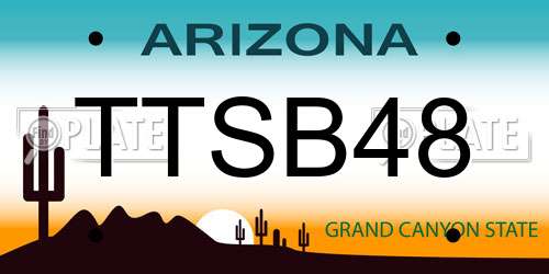 TTSB48 Arizona License Plate