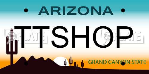 TTSHOP Arizona License Plate