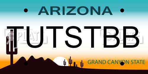 TUTSTBB Arizona License Plate