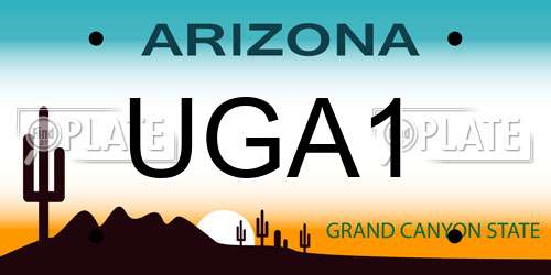 UGA1 Arizona License Plate