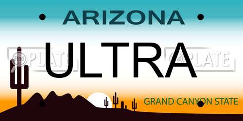 ULTRA Arizona License Plate