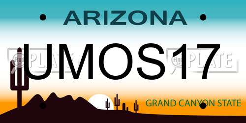 UMOS17 Arizona License Plate
